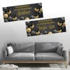 Graduation Black & Gold Balloons Personalised Celebration Banners