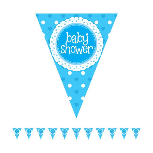 Baby Shower Bunting (Blue)
