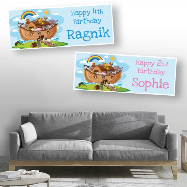 Noah's Ark Personalised Birthday Banners 