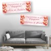 Rose Gold Heart Personalised Engagement Banners
