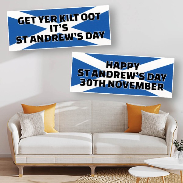 Saltire Personalised Celebration Banners