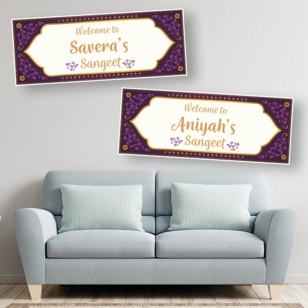 Sangeet Personalised Celebration Banners